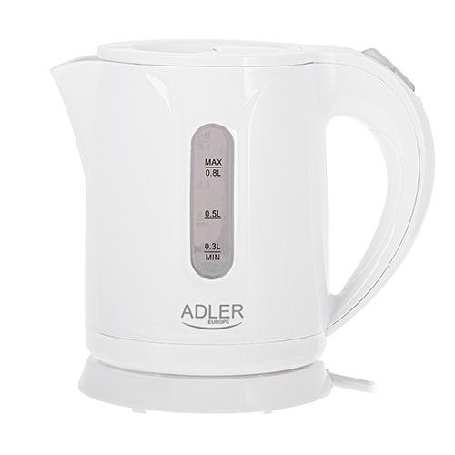 Електрочайник Adler AD 1371 white, білий, 0,8 л