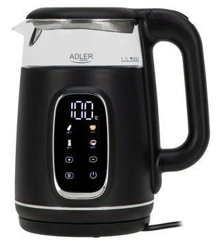 Електрочайник Adler AD 1305 black silver AD 1305 black silver фото