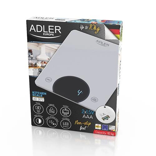 Ваги кухонні Adler AD 3173 silver AD 3173 silver фото